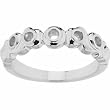 14K White Gold Mother's Ring - 5 Gemstone -- YOU CHOOSE THE COLORS!