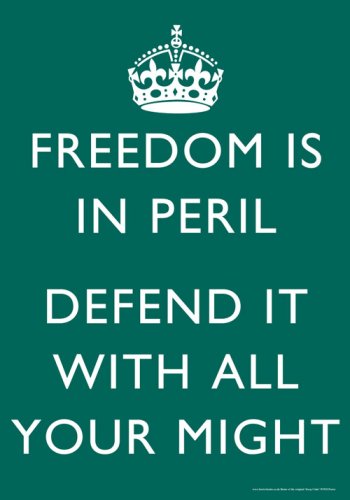 Freedom is in Peril Poster