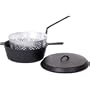 Cajun Cookware Fryers 6-quart Seasoned Cast Iron Chicken Fryer With Basket - Gl10495as