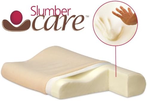 SlumberCare Neck Support ErgoCare Memory Foam Pillow, Ergonomic Shape, Small Size