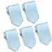 Mens Formal Tie Wholesale Lot of 5 Mens Solid Color Wedding Ties 3.5