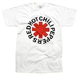 Red Hot Chili Peppers - - ホワイトでアスタリスクロゴ成人Tシャツ