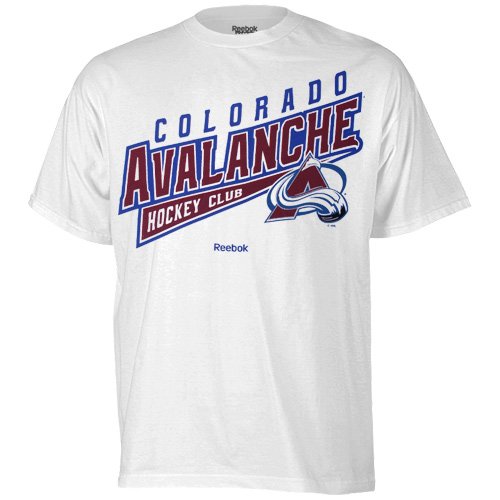Reebok Colorado Avalanche Hockey Sweep T-Shirt - White (Large)