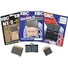 98-05 HONDA VFR800FI: EBC HH BRAKE PADS - FRONT (BLACK)