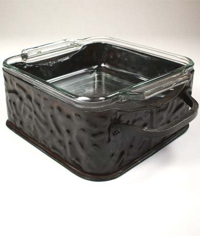 Hammered Casserole 8 Square by Jan Barboglio