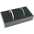 Black Velvet Bangle Bracelet Display Tray Jewelry Case