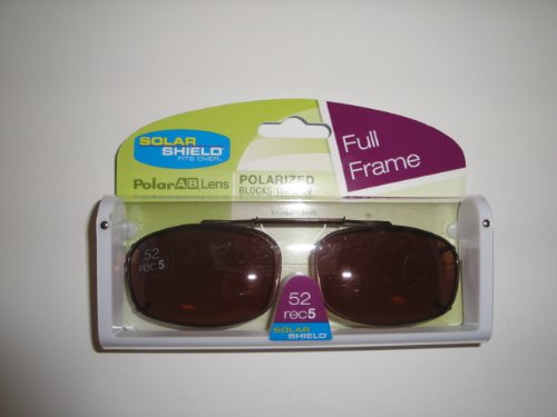 Solar Shield Polarized Driving Lens 52R5 Full Frame Clip on Sunglasses by Dioptics Inc
