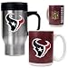 Houston Texans NFL Travel Mug & Stainless Can Holder Set - Primary logo