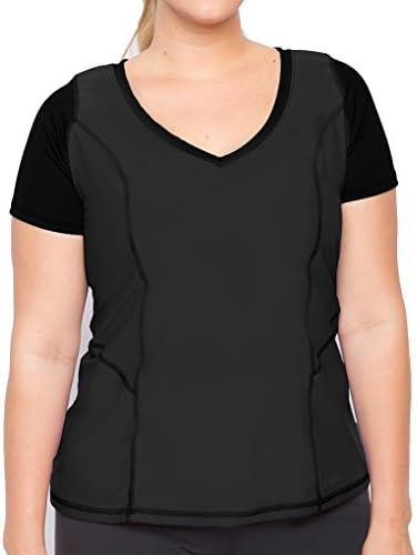 Lola Getts Lola V Neck Tee Plus Size (MY102X) 1X/Black