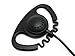 D-Shaped Ear Hook Lapel Microphone for Garmin Rino 530 610 650 650t 655t Radio