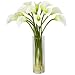 Nearly Natural 1187-CR Cream Mini Calla Lily Silk Flower Arrangement