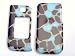 New Light Blue Brown Giraffe Color Design Alias 2 Samsung U750 Snap on Cell Phone Case