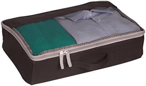Richard Homewares 68501 TRAVEL-BLACK with GREY Trim Single Packing Cube
