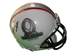 New Orleans Saints Drew Brees Autographed 2012 NFL Pro Bowl Riddell Mini Helmet, Proof Photo of Drew Signing for Us.