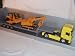 MAN F2000 LKW TRUCK SCHWERTRANSPORTER MIT BAGGER 1/43 NEW RAY MODELL AUTO MODELLAUTO