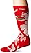Stance Men's Maui St Nick Hawaiian Print Holiday Arch Support Classic Crew Sock, Red, L