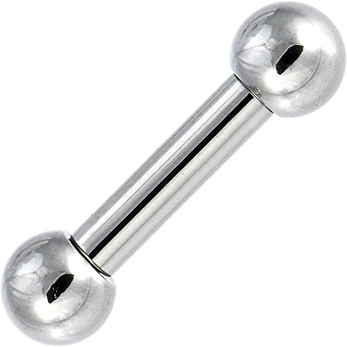 4 Gauge Steel Barbell Tongue Ring 5/8