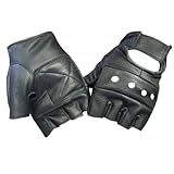 Fingerless Leather Glove - Leatherbull (Free U.S. Shipping)