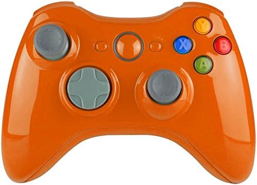 Glossy Orange Xbox 360 Controller Shell Full Housing Mod Kit Repair Parts