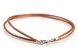 Copper-Colored Italian Brass Mesh Choker With Sterling Silver Clasp