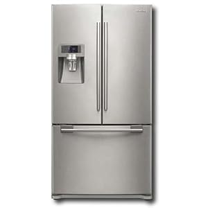 Samsung : RFG237AARS 23 cu. ft. Counter-Depth French Door Refrigerator - Real Stainless