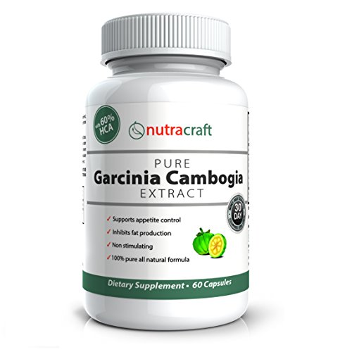 Pure Garcinia Cambogia Extract - Best Appetite Suppressant for Women and Men - Super Strength Premium Natural Weight Loss Formula to Help Lose Weight Fast - 60 Capsules