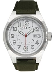 Zippo Mens Sport Outdoor Analog Adventure Watch - White Face Stainless Steel