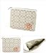 Coach Signature Tablet Sleeve iPad Case Flower Applique Light Khaki F61609 NWT