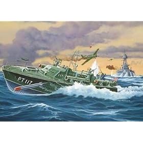 US Marine Torpedo Boat PT 117 Plastic Ship Model Kit by Revell Germany
