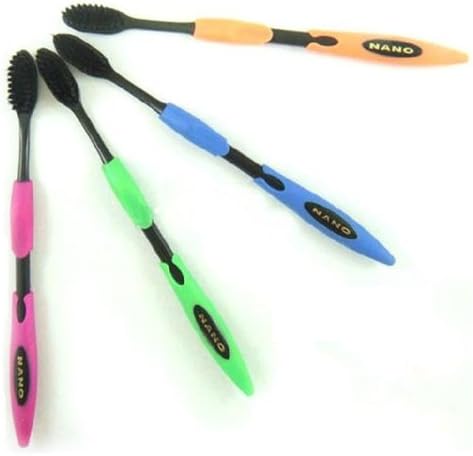 Double-Layer Fine Wool Soft Bamboo Charcoal Toothbrushes Set x 4pcs/lot