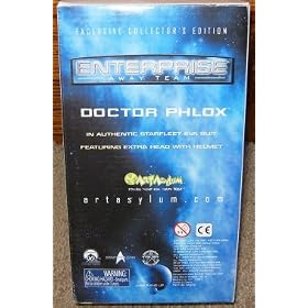 Star Trek Enterprise Doctor Phlox in Eva Suit Autographed Action Figure by 