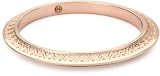 House of Harlow 1960 Rose Gold Plated Etched Mohawk Bangle Bracelet