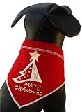 Merry Christmas Scarf Bandanna - LARGE - by I SEE SPOT
