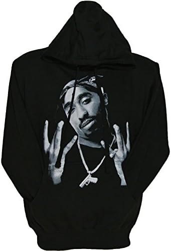 Men's Tupac Shakur West Side Death Row Hoodie Sweatshirt by ShirtBANC