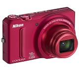 NIKON S9100 - rot + Kompatibler Akku ENEL12 + Fototasche Compact + SDHC-Speicherkarte 8 GB . NIKON S9100 - rot + Kompatibler Akku ENEL12 + Fototasche Compact + SDHC-Speicherkarte 8 GB .