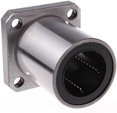 2pcs LMK13UU 13mm Inner Dia Square Flange Linear Motion Bushing Ball Bearing