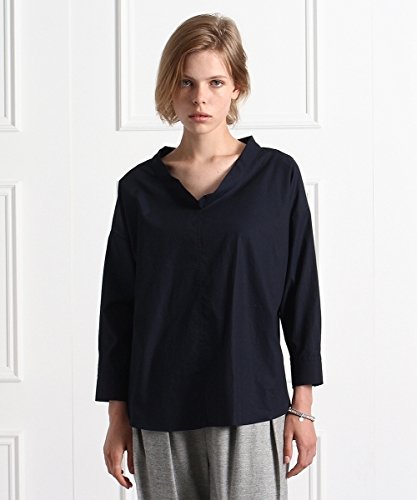 aquagirl(アクアガール)前後素材切り替えシャツ風カットソー