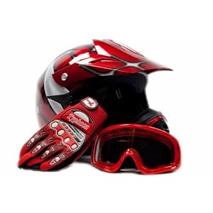 Youth Motocross Helmet Gloves Goggles