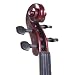 Cecilio 4/4 CEVN-1NA Solid Wood Mahogany Metallic Electric / Silent Violin with Ebony Fittings in Style 1 (Full Size)