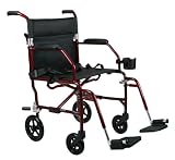 Excel FREEDOM CHAIR Transport Chair - 19" wide - Burgundy