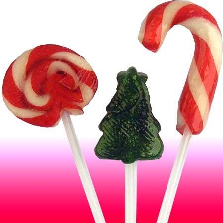 Holiday Mini Swirl Peppermint 12-inch Long Stick Lollipops - 200 Pops Case (No Allergen, No GMO)