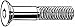 M14-2.00 x 70mm, Flat, Socket Head Cap Screw, Class 10.9, Steel, Black Oxide Finish, 1EA