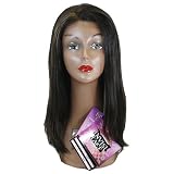 ANYTIME Human Lace Front Brown Red