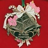 60th Anniversary Brass Ornament - Decorative Gift for Diamond Wedding Anniversary