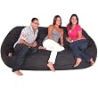 8-feet Xx-large Black Cozy Sac Foof Bean Bag Chair