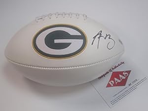 Aaron Rodgers Green Bay Packers Signed Autographed Football Authentic Certified Coa