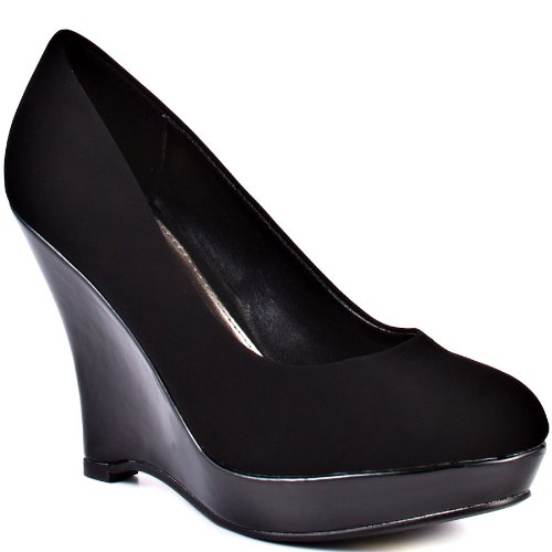 Unlisted Women's Buzz Worthy Platform Wedges in Black