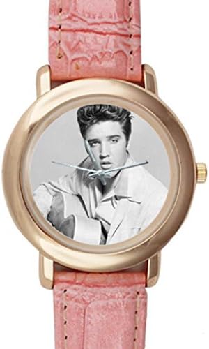 Dababy Custom elvis presley Steel metal leather band Watch Wrist Watch for women xmas gift