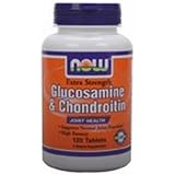 Now Foods Glucosamine & Chondroitin Extra Strength, 120 Tabs, 0.85 Bottle