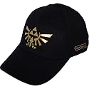 Nintendo Legend of Zelda Black Flex-Fit Baseball Cap with Gold Triforce